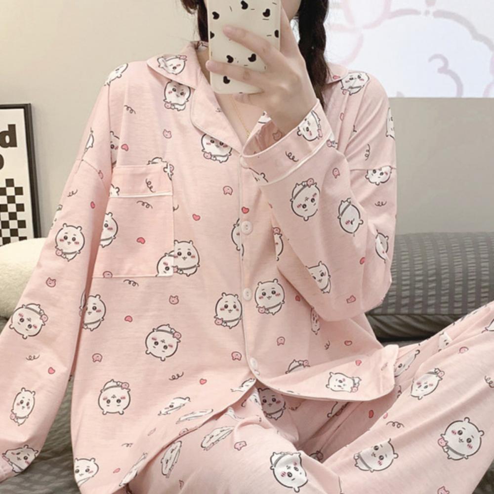 Cute Pajamas Set Anime Chiikaw - Model Kit Anime Girl ulasan dan harga