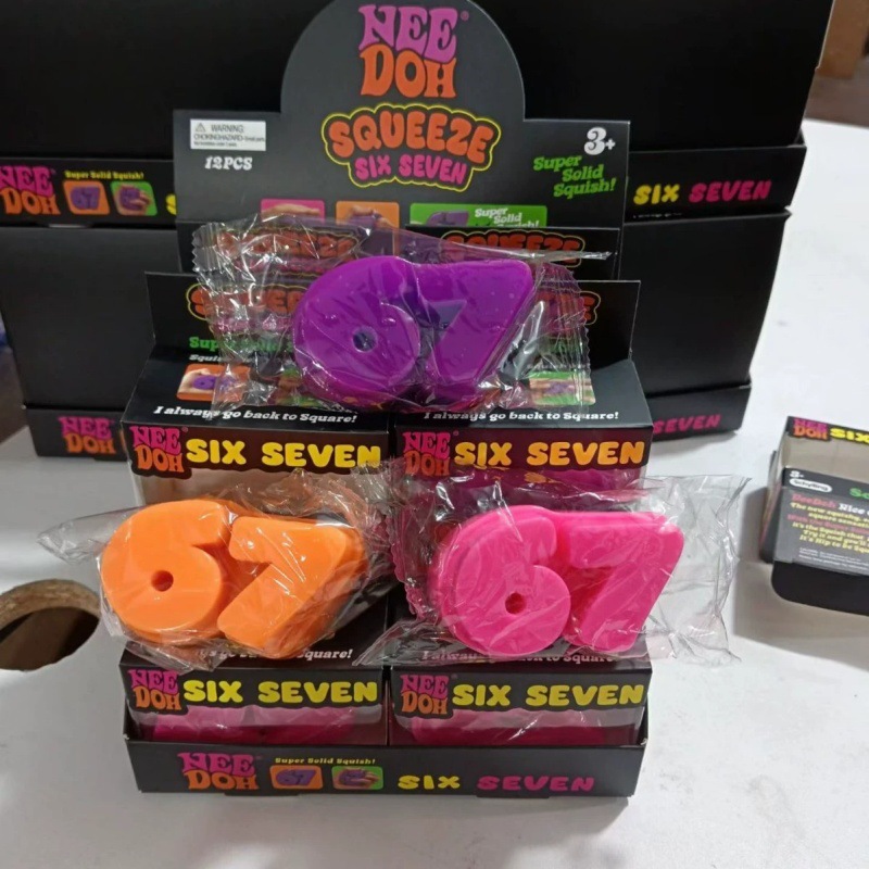 Six Seven Number TPR Squishy T - Model Kit Eva ulasan dan harga