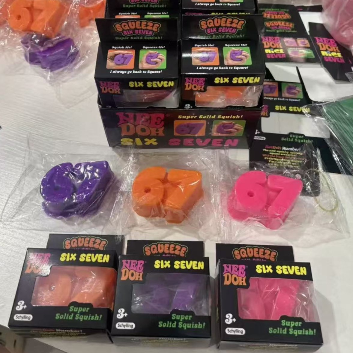 Six Seven Number TPR Squishy T - Model Kit Eva ulasan dan harga