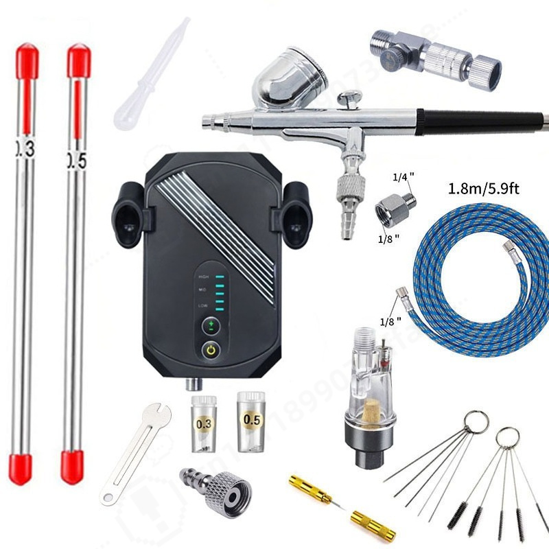 Mini Airbrush Compressor Kit,  - Paint Model Kit ulasan dan harga