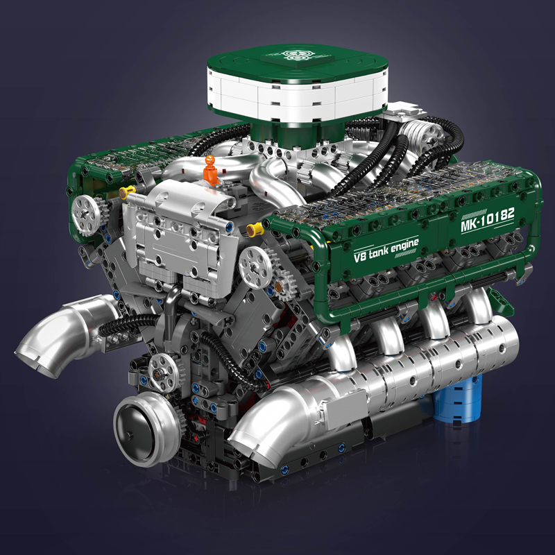 Mould King 10182 Technical Eng - Model Kit Engine ulasan dan harga