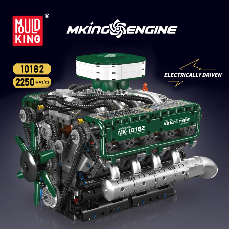 Mould King 10182 Technical Eng - Model Kit Engine ulasan dan harga